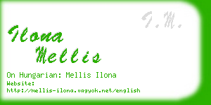 ilona mellis business card